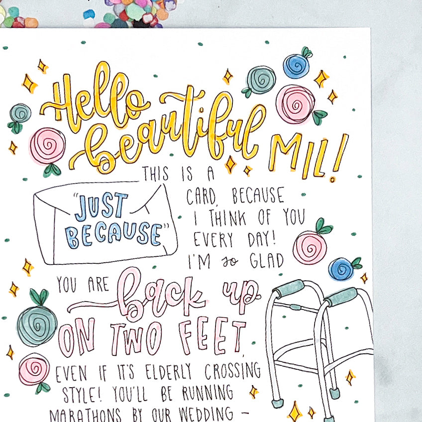 Custom Just Because Card