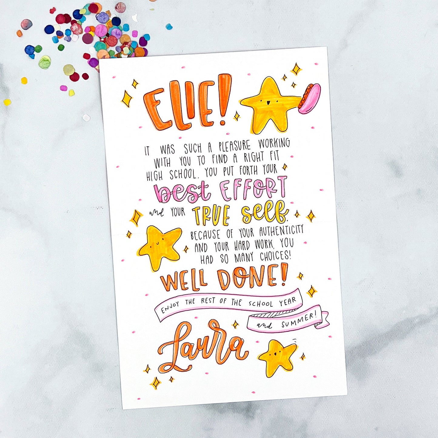 Custom Just Because Card