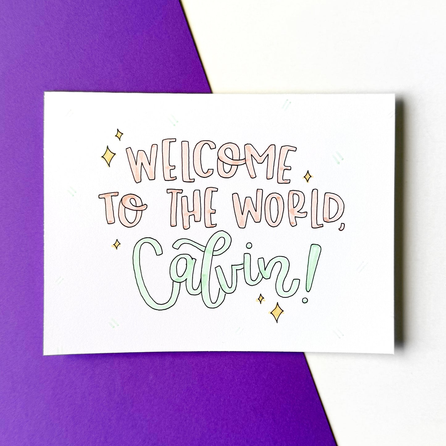 Custom Baby Card