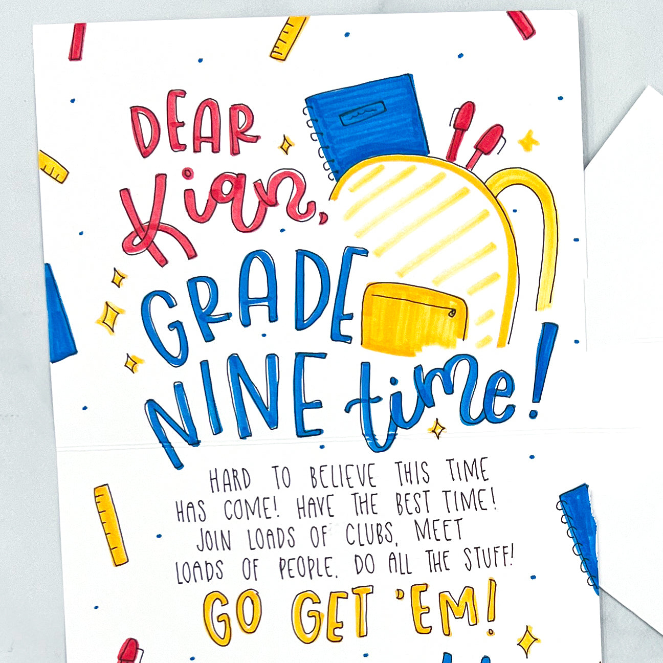 Back-to-School Pencils Card