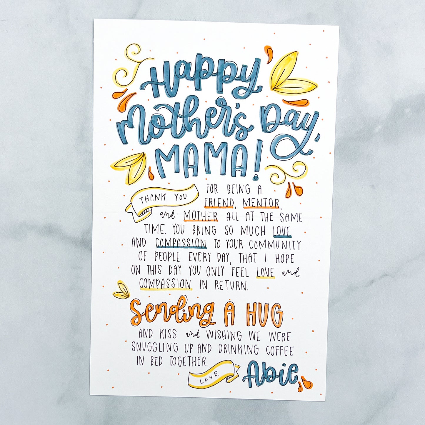 Custom Mother's Day Card