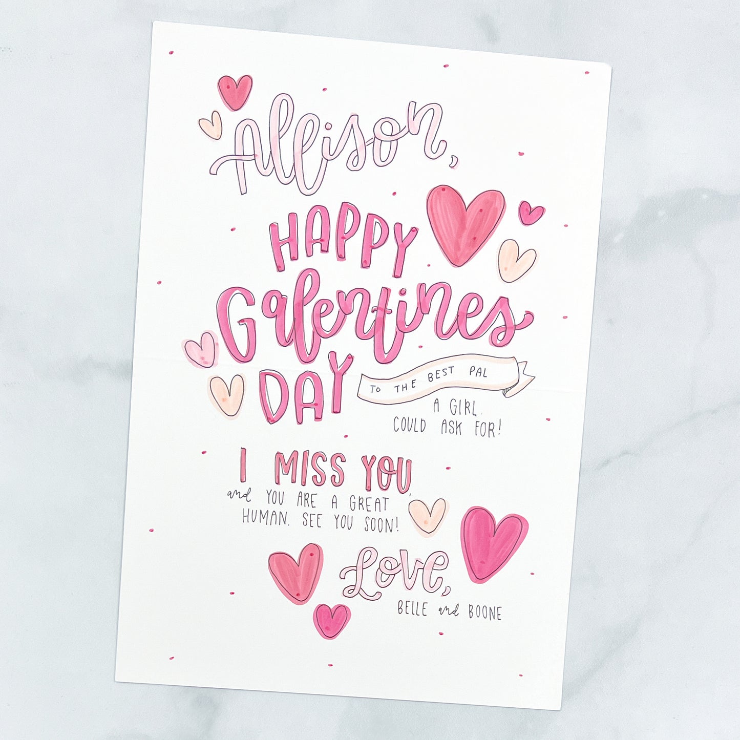 Custom Galentine's Day Card