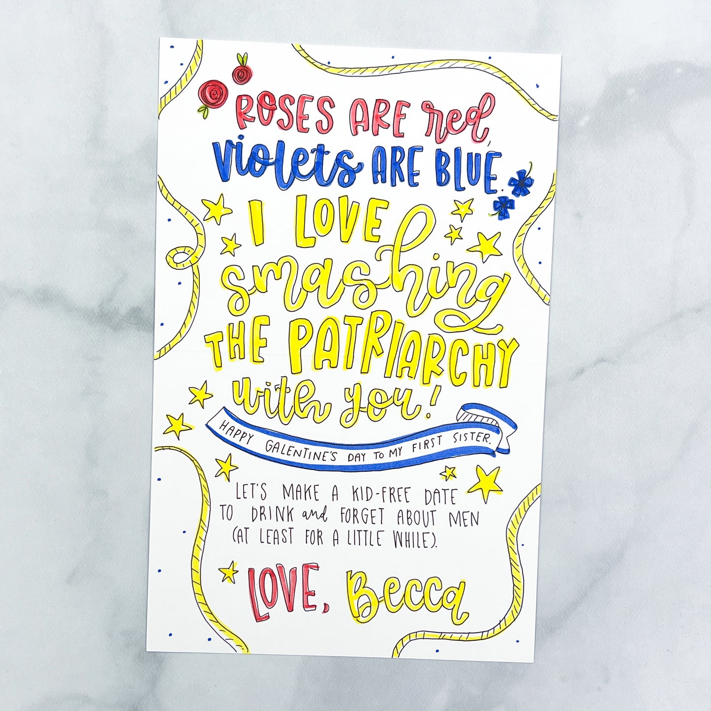 Custom Galentine's Day Card
