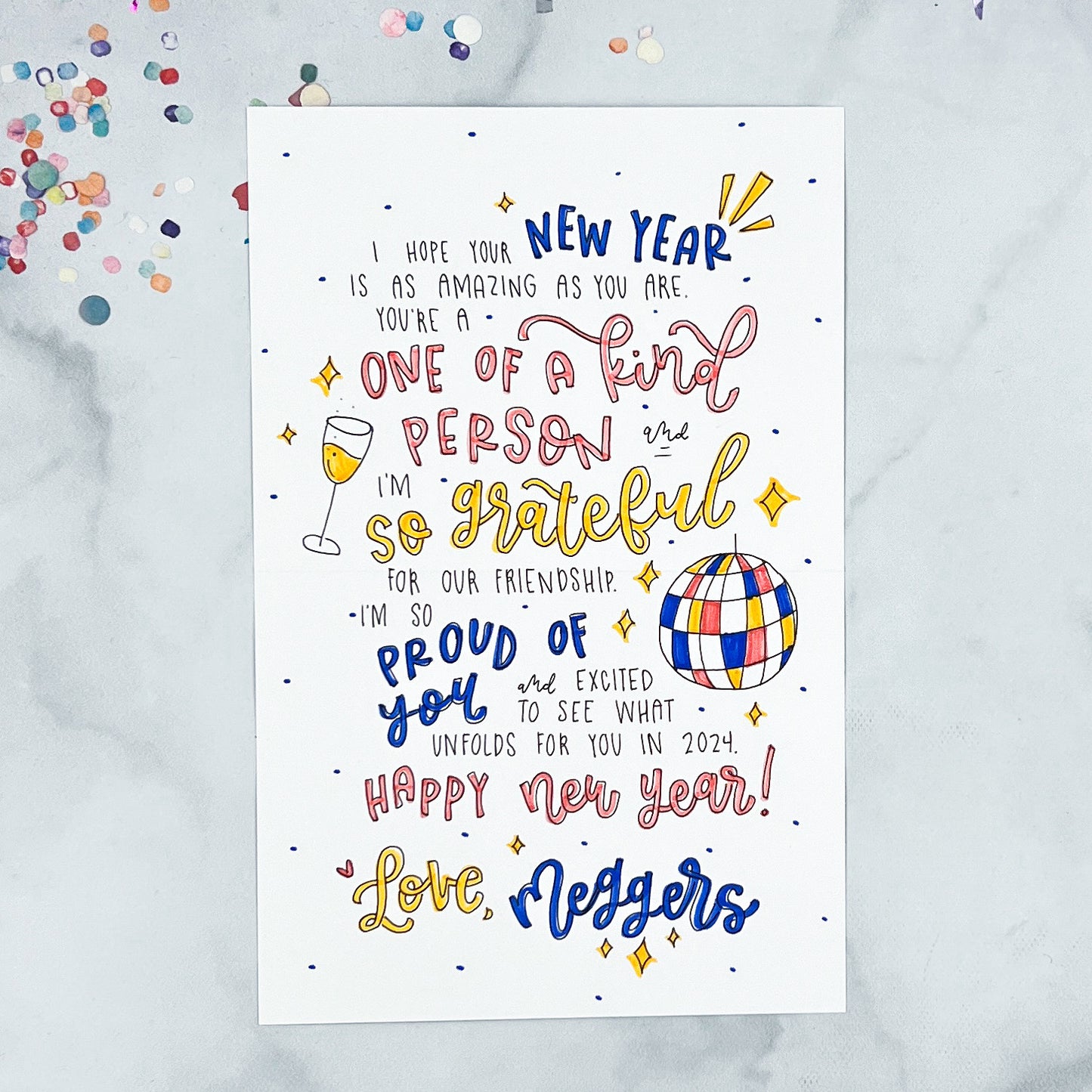 2026 Pastel New Year Card