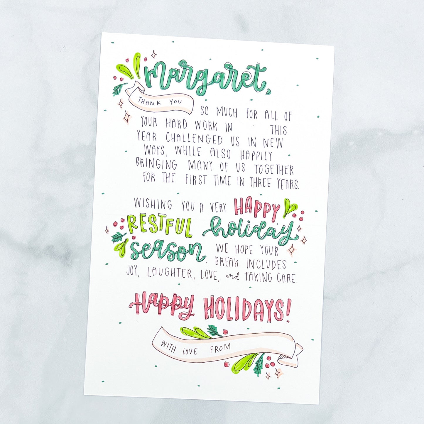 Thank You Merry Much Card