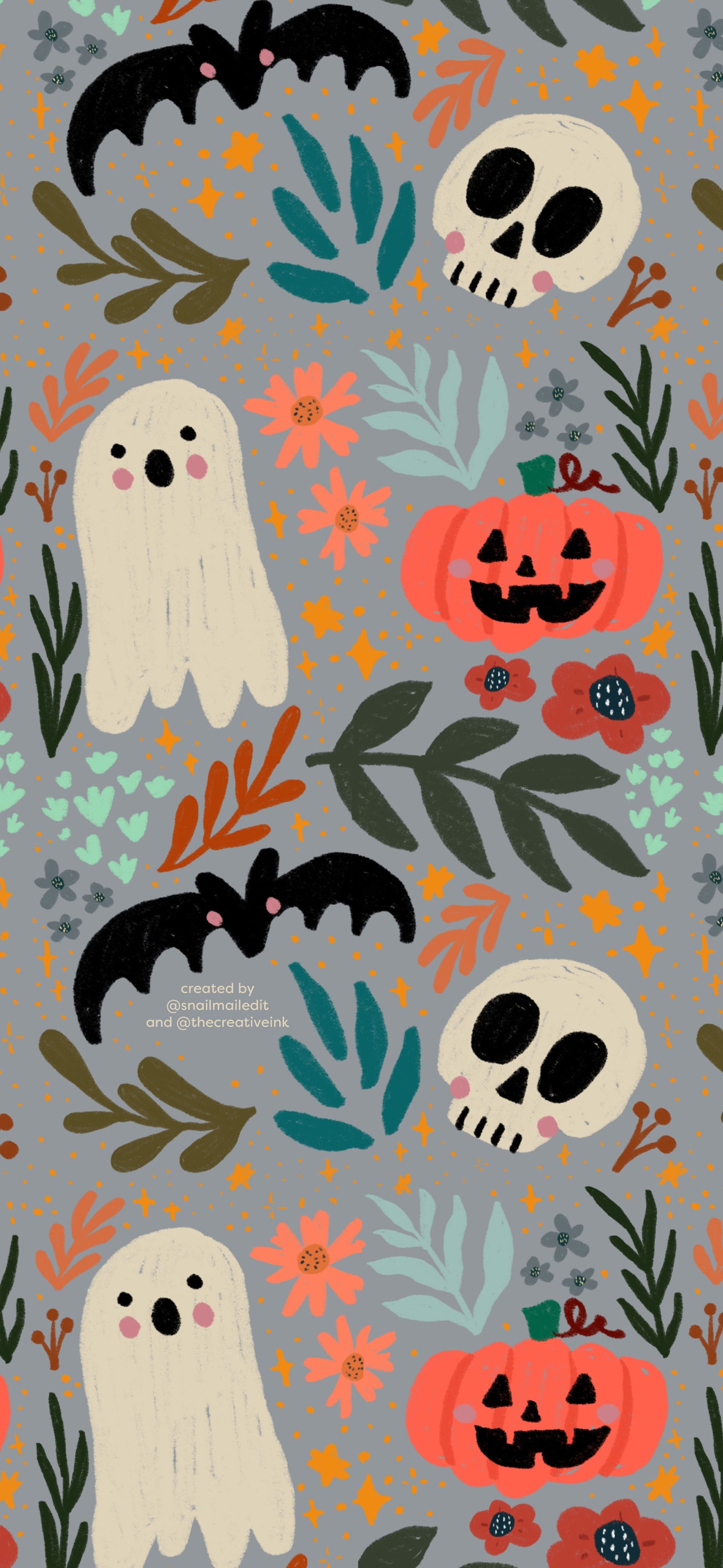 October 2025 Phone Wallpaper - Digital Download
