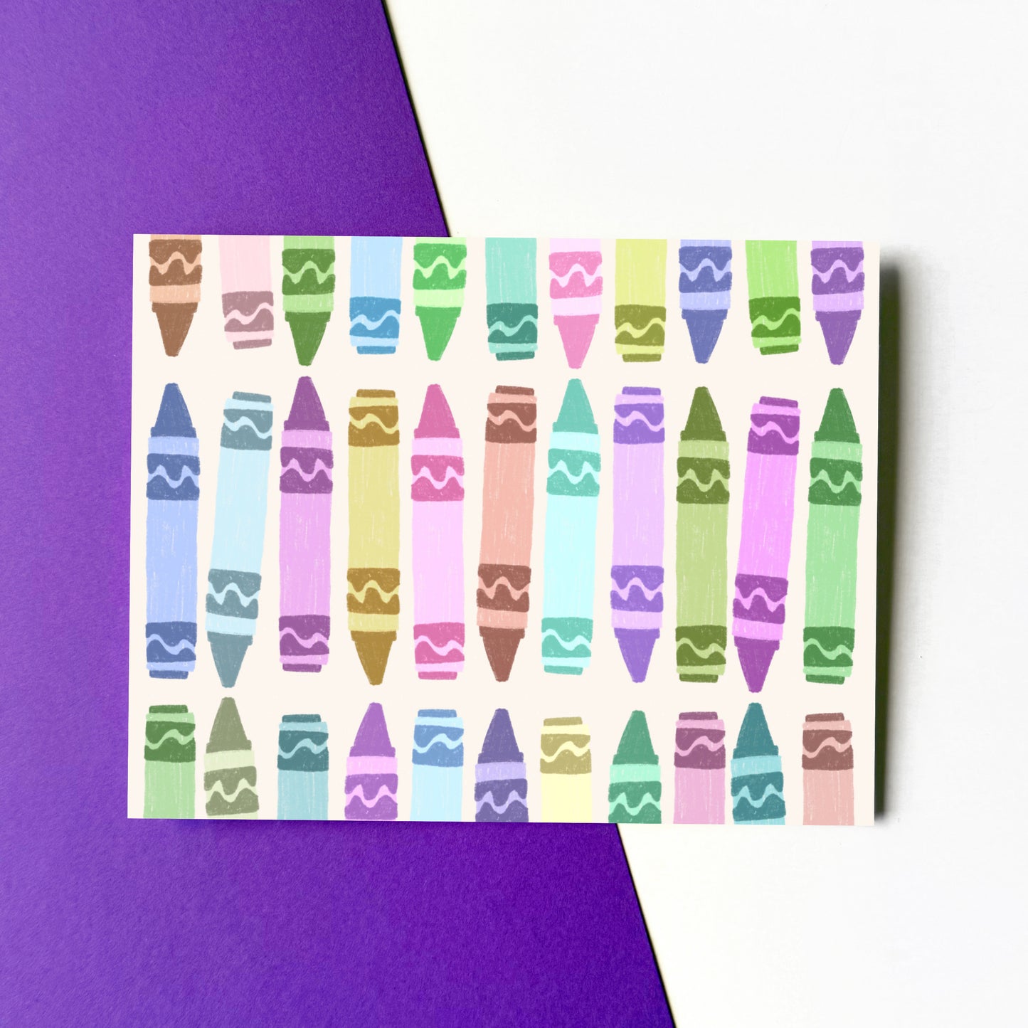 Back-to-School Crayons Card