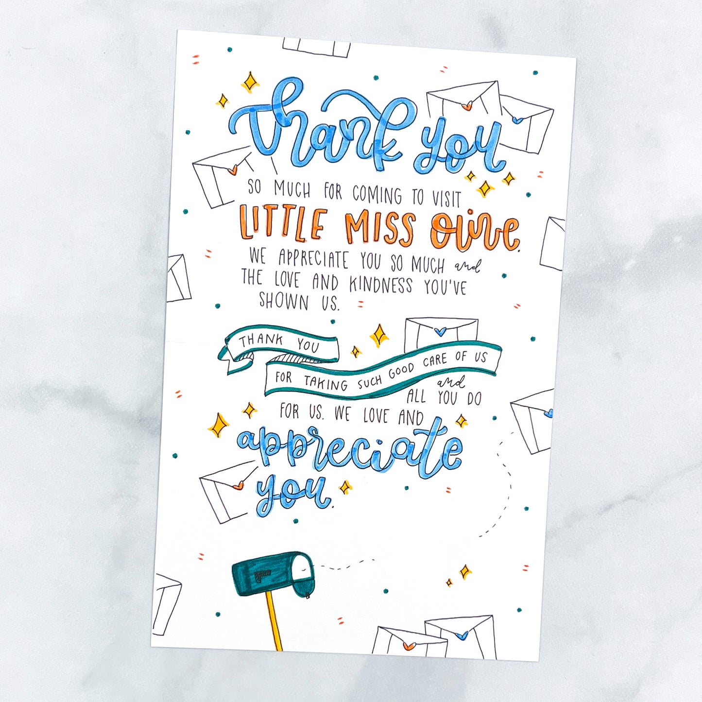 Winter Trees Pattern Card