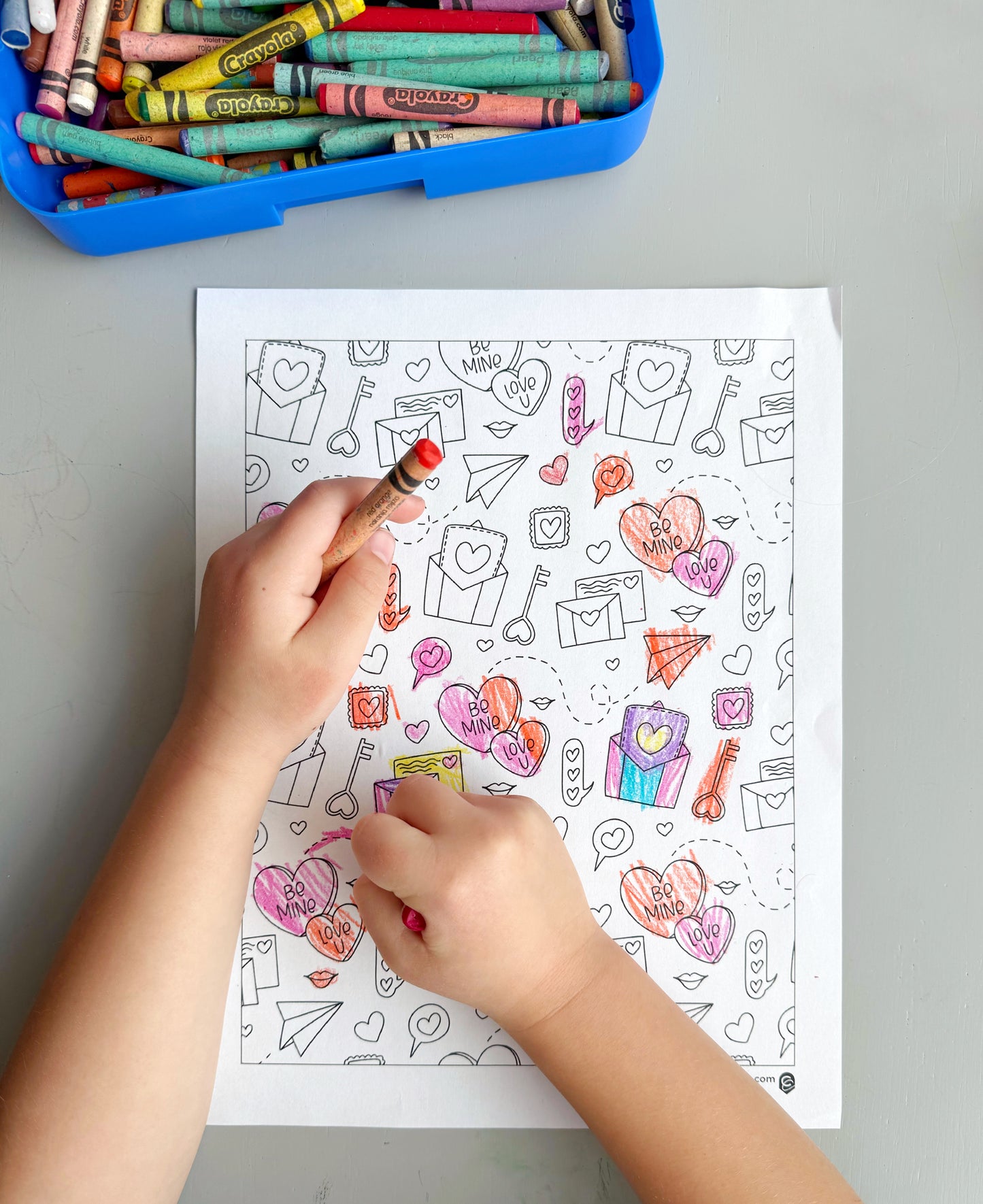 Valentine's Day Coloring Page - Digital Download