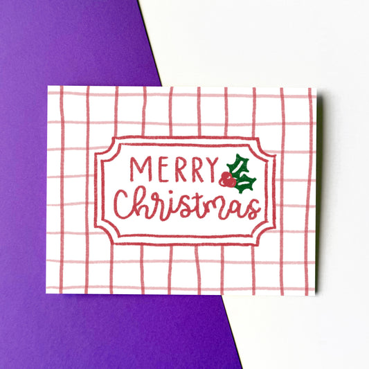 Merry Christmas Patch Card