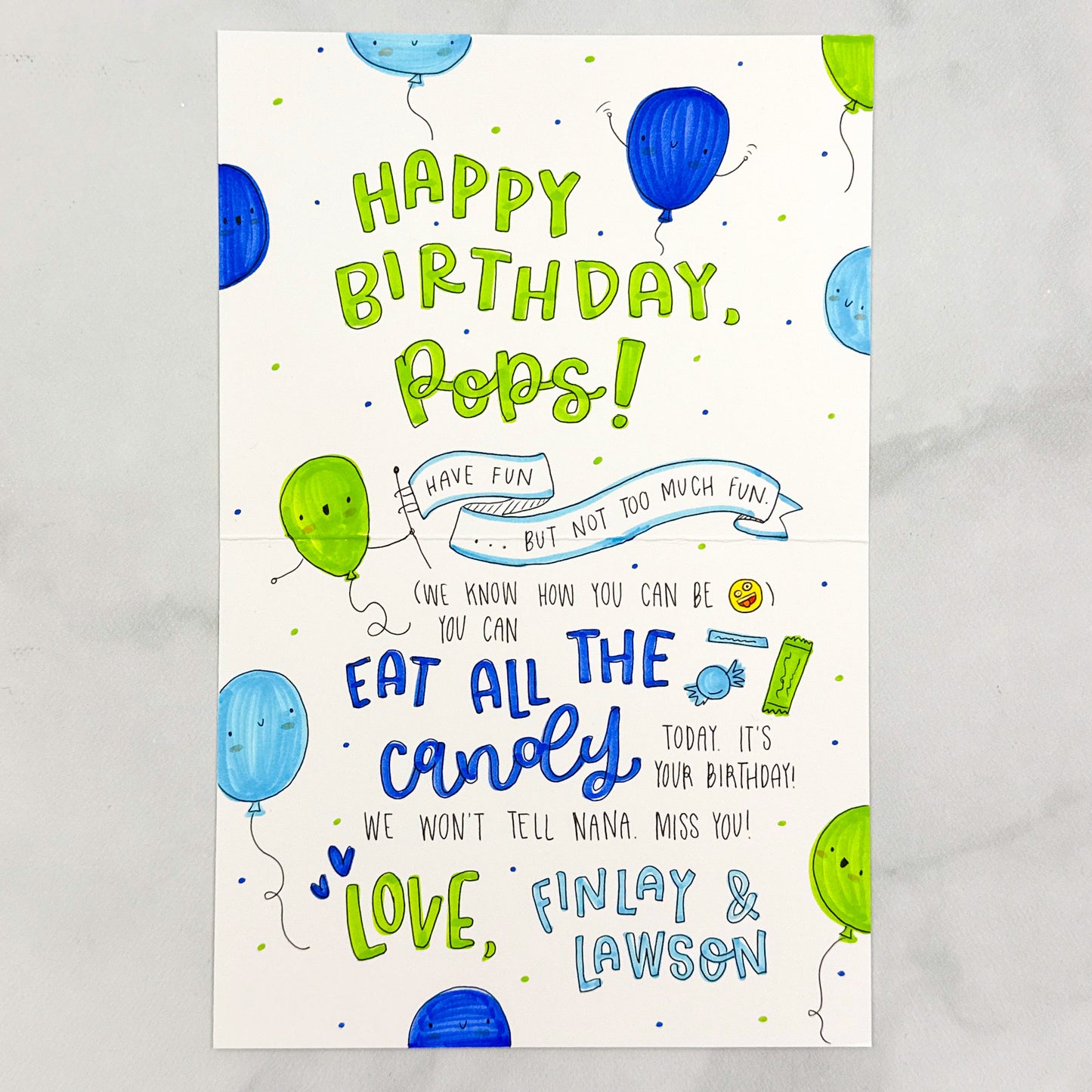 Happy Birthday Sparkle Balloons Card