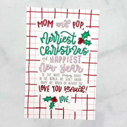 Merry Christmas Patch Card