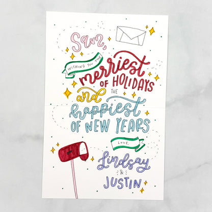Letters to Santa Pattern Card