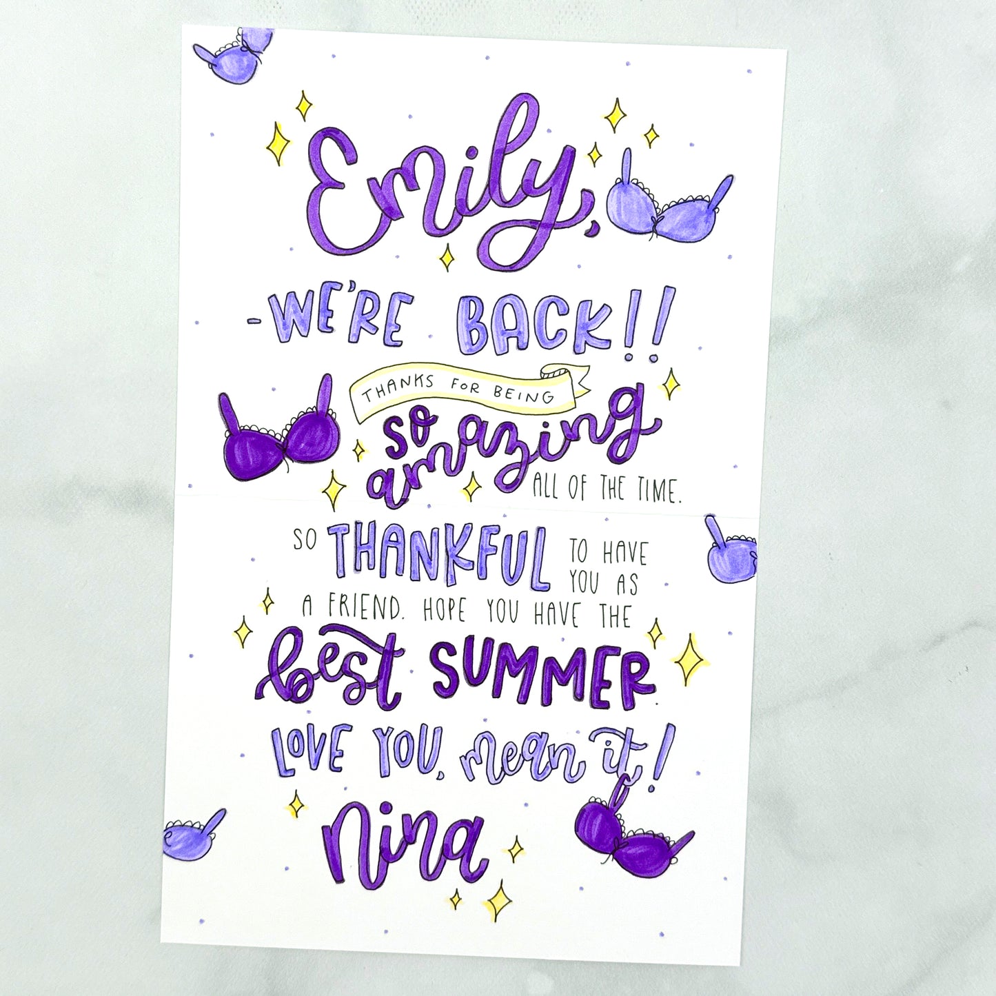 Thanks for the Support! Card