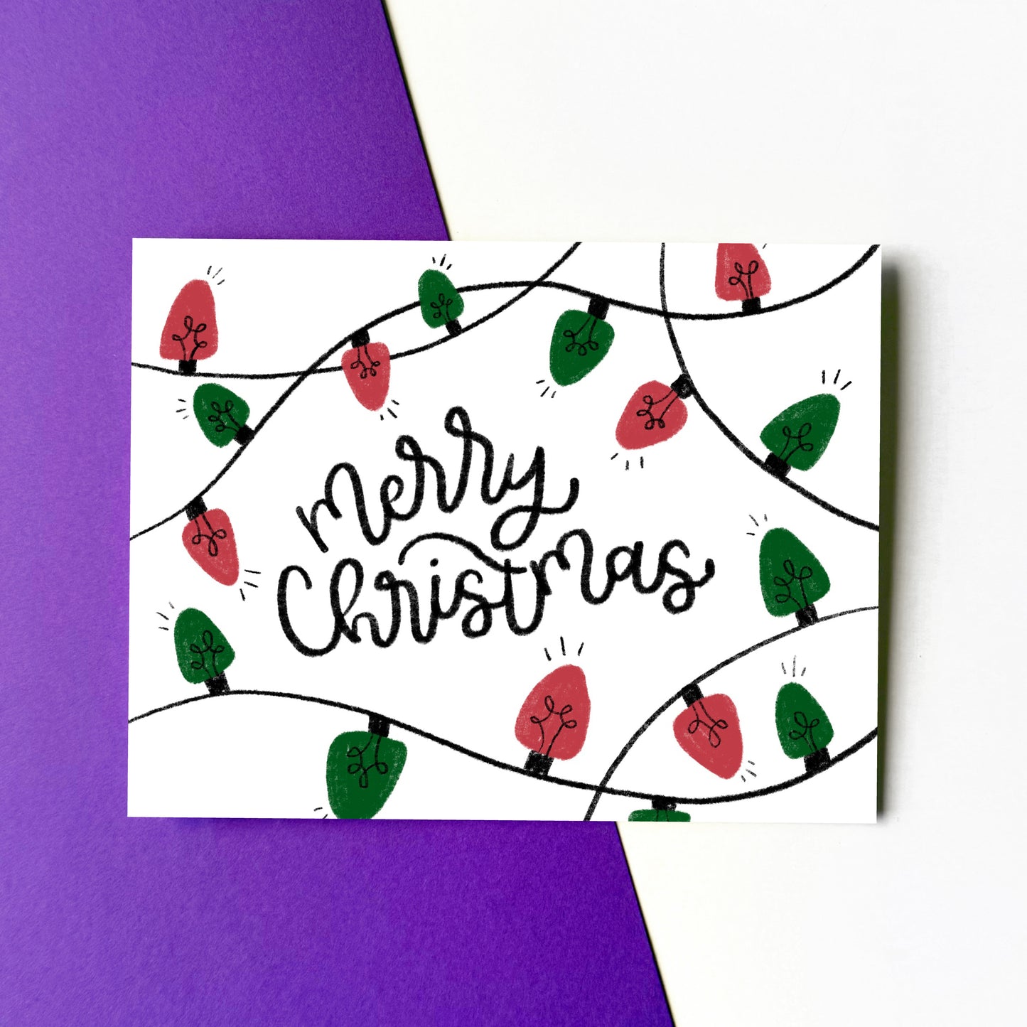 Merry Christmas Lights Card