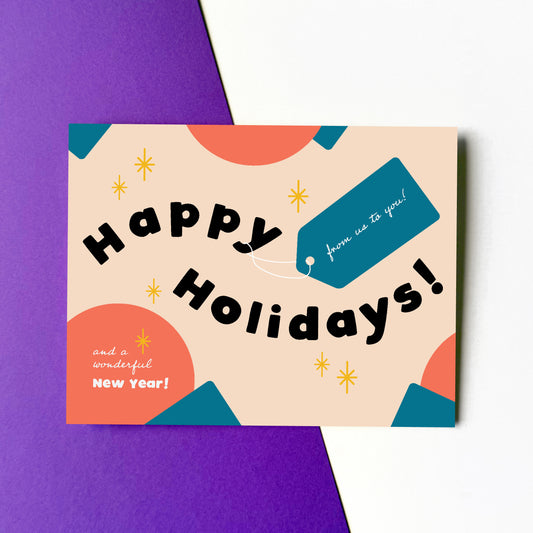 Happy Holidays Tag Card