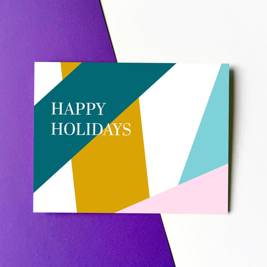 Happy Holidays Lines Card
