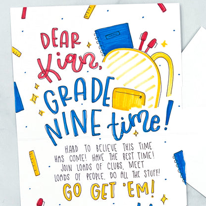Back-to-School Pencils Card