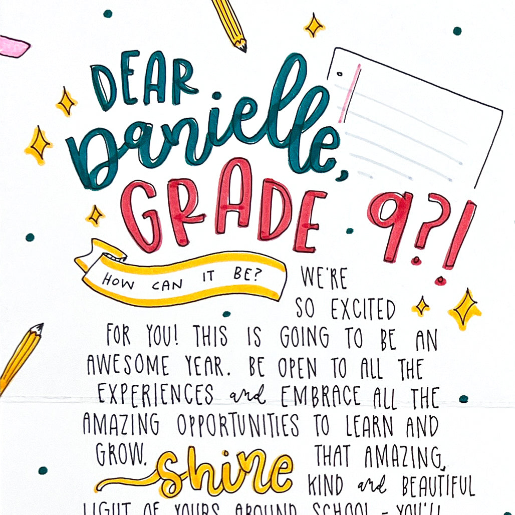 Back-to-School Pencils Card