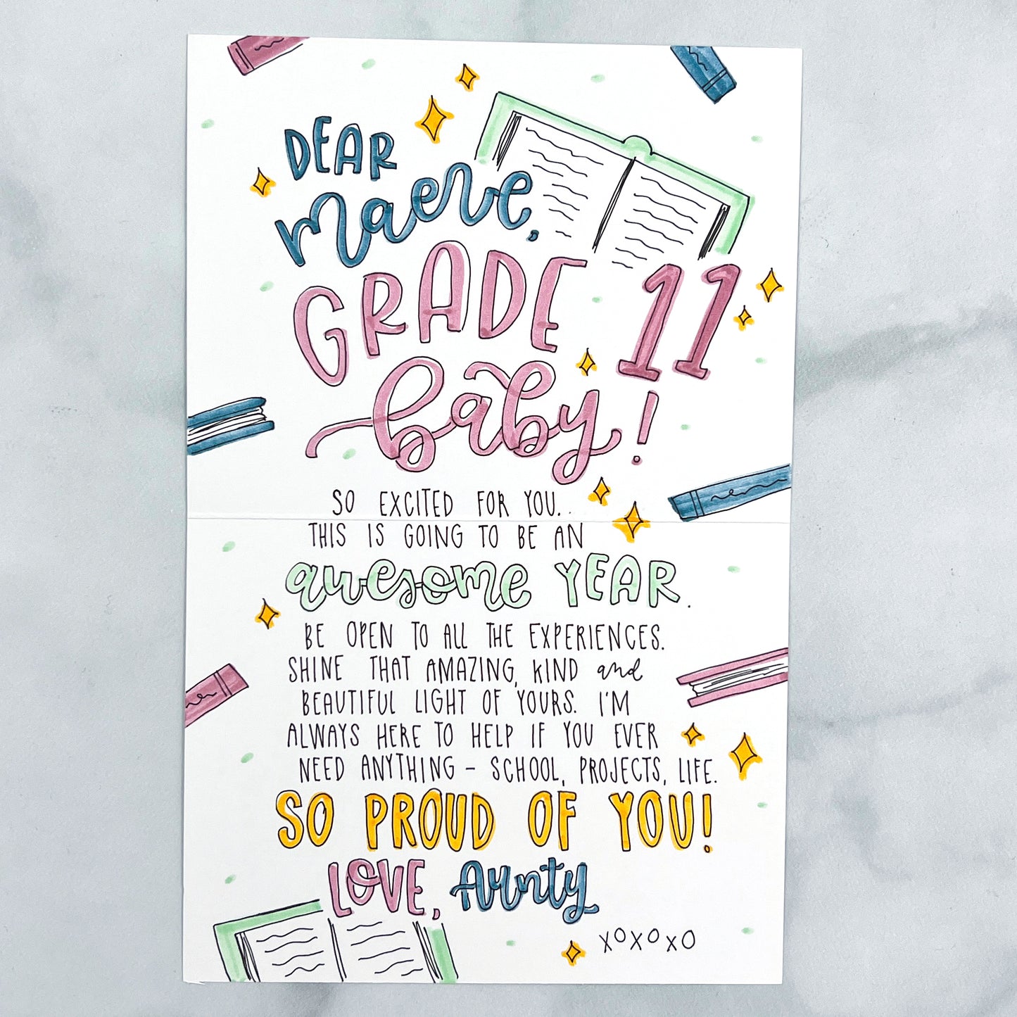 Back-to-School Pencils Card