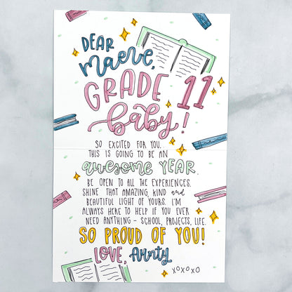 Back-to-School Pencils Card