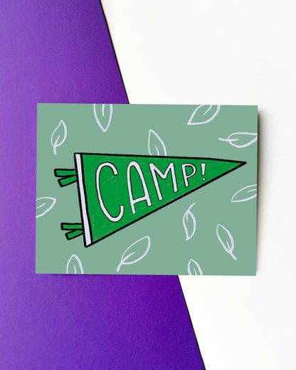 Camp Banner Green Card
