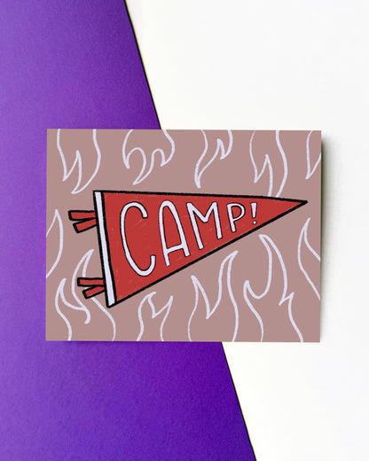 Camp Banner Red Card