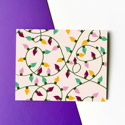 Christmas Lights Pattern Card