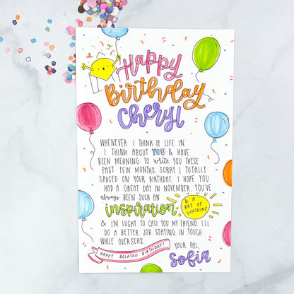 Dam It, I Missed Your Birthday Card