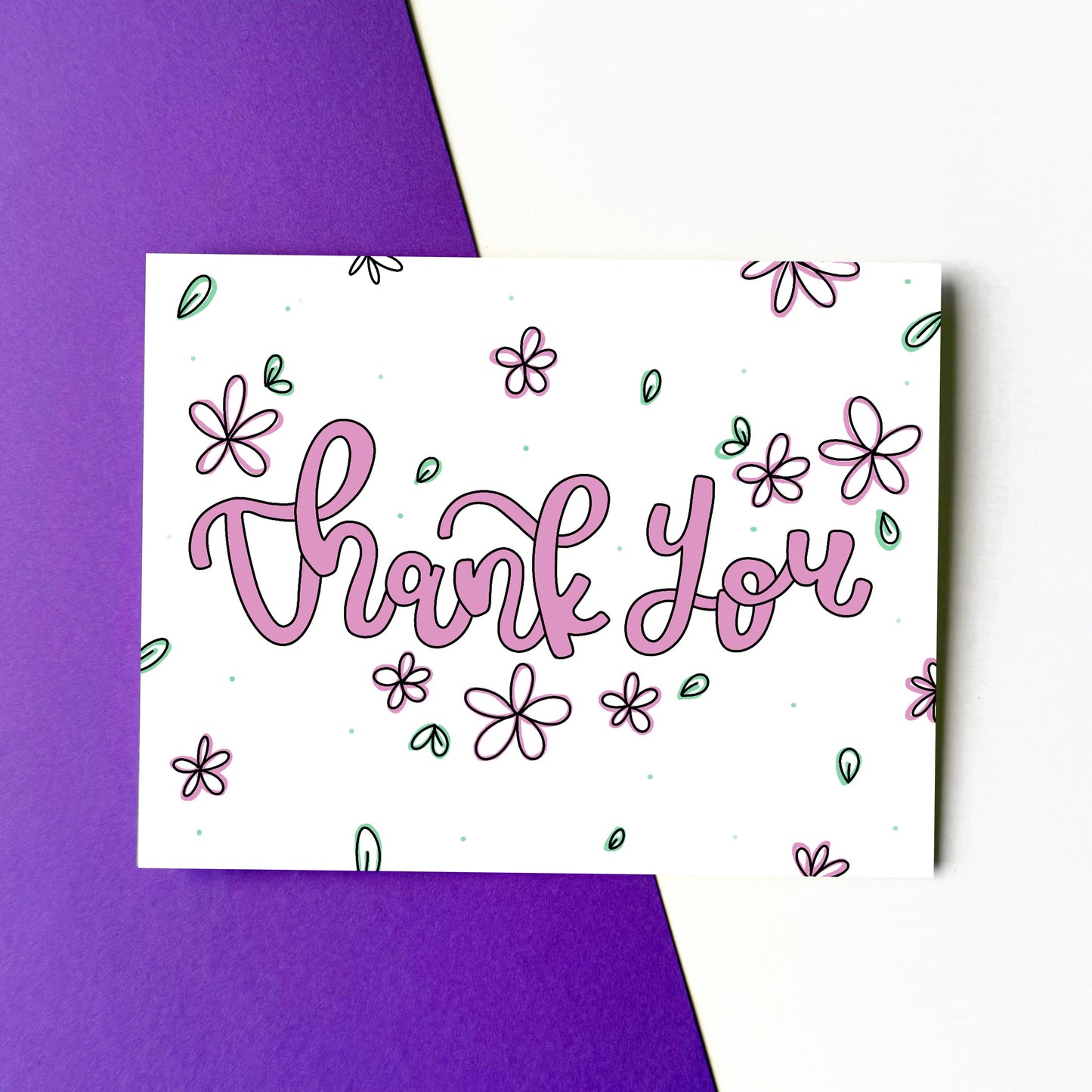 Floral Thank You Card