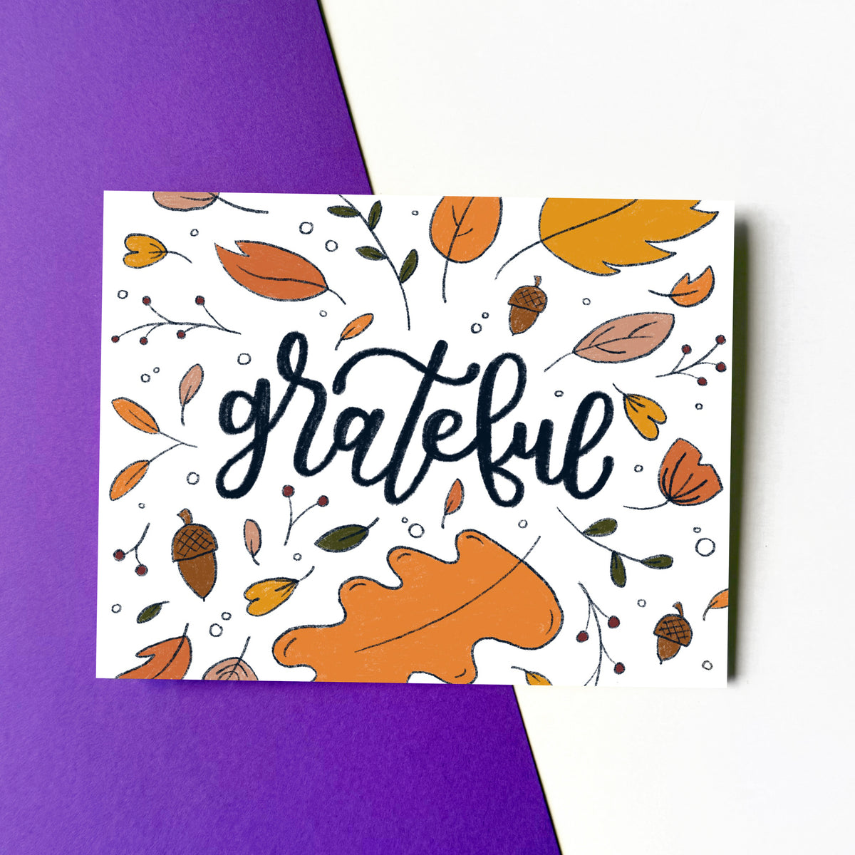 Grateful Leaves Card