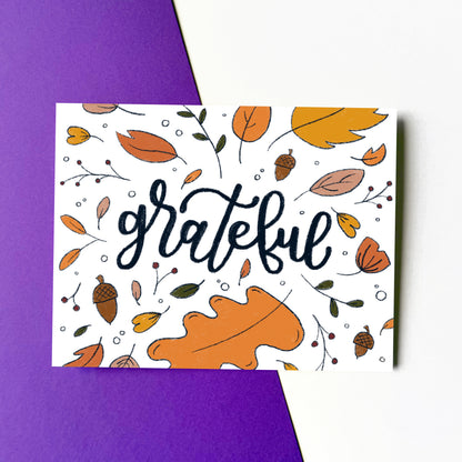 Grateful Leaves Card