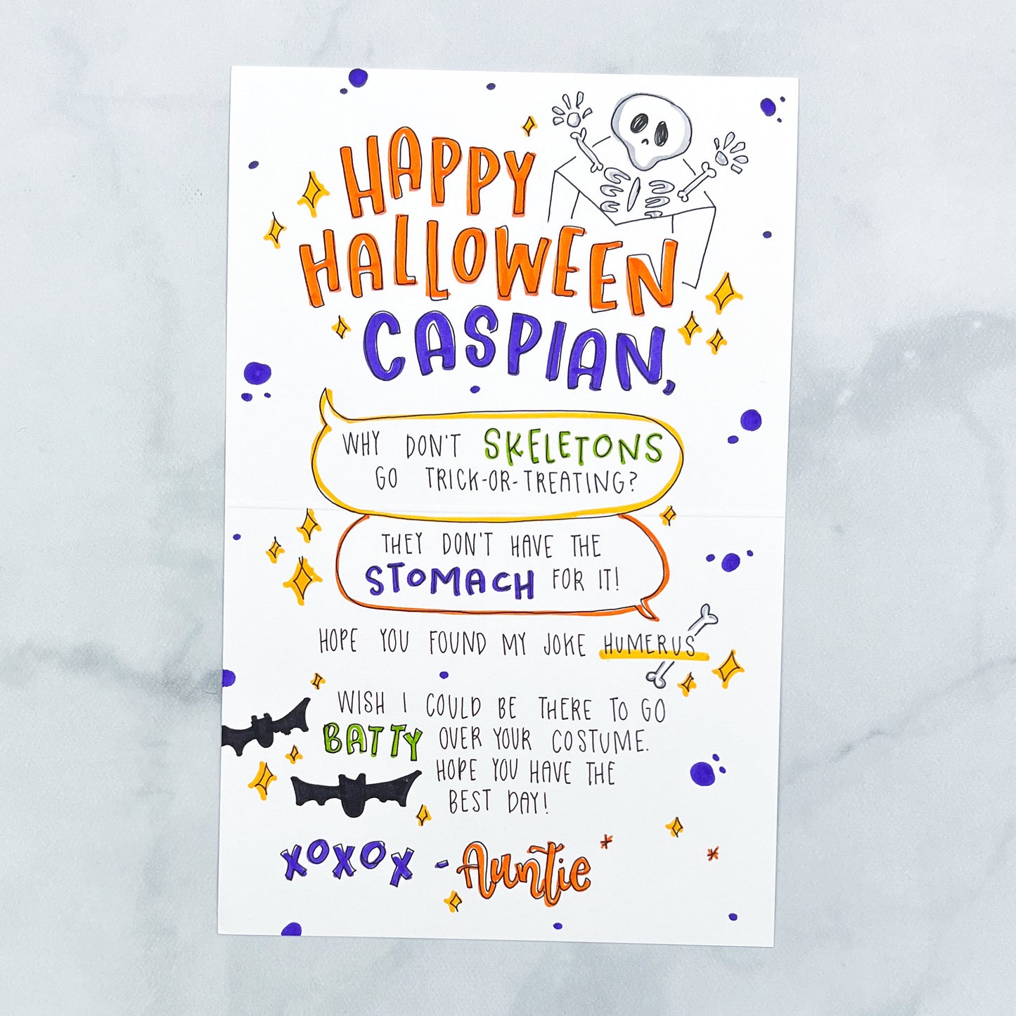 Halloween Pattern Card