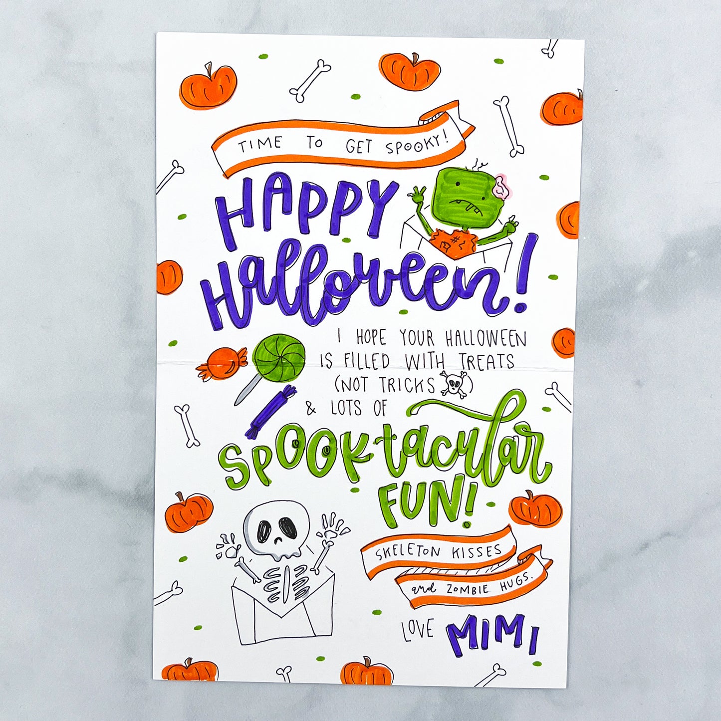 Halloween Pattern Card