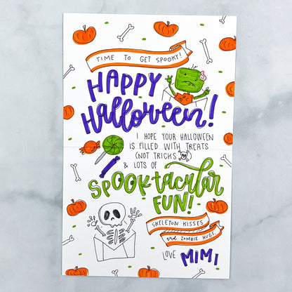 Halloween Pattern Card