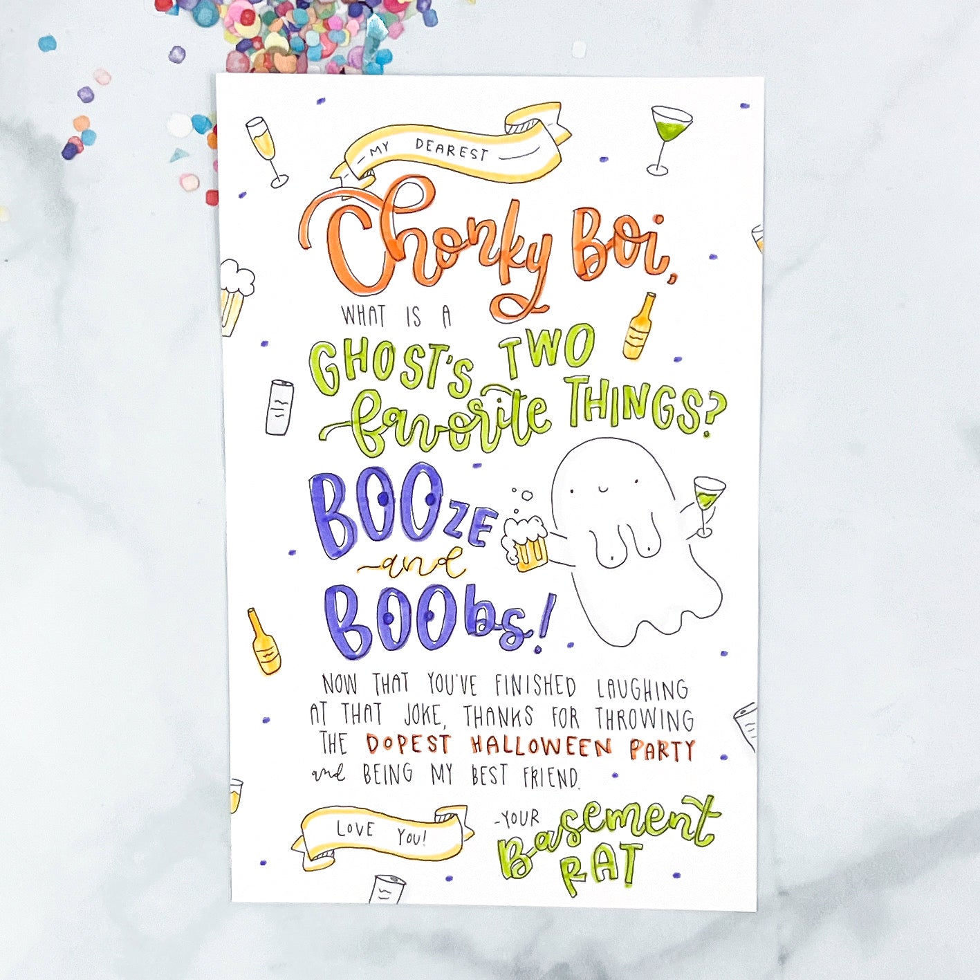 Halloween Pattern Card