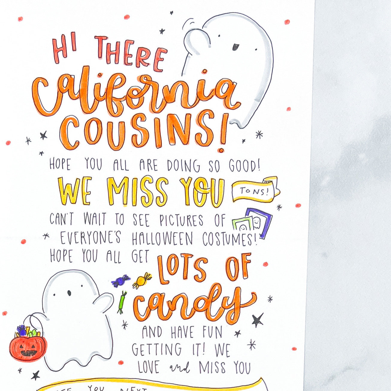 Halloween Pattern Card