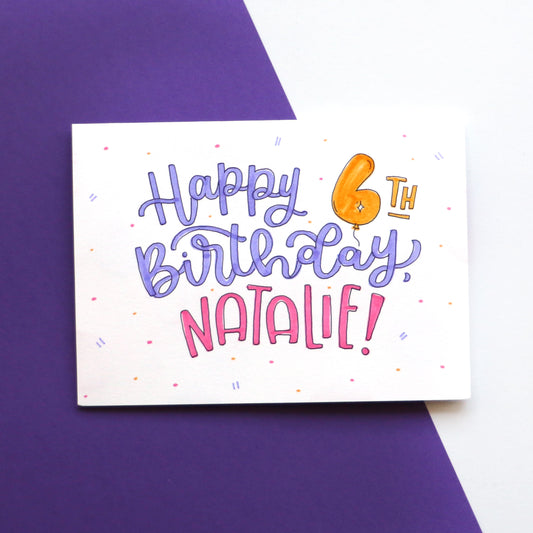 Custom Birthday Card