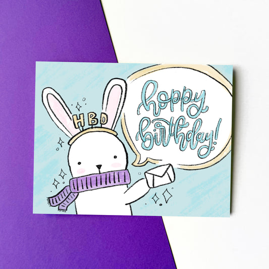 Hoppy Birthday Card