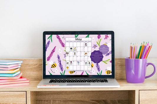 May 2026 Desktop Calendar - Digital Download