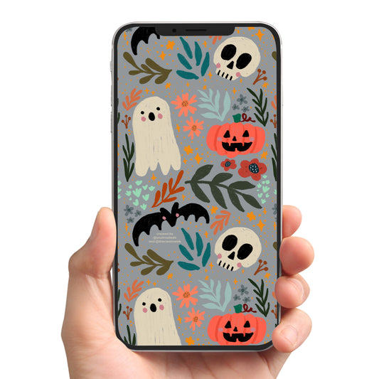 October 2025 Phone Wallpaper - Digital Download