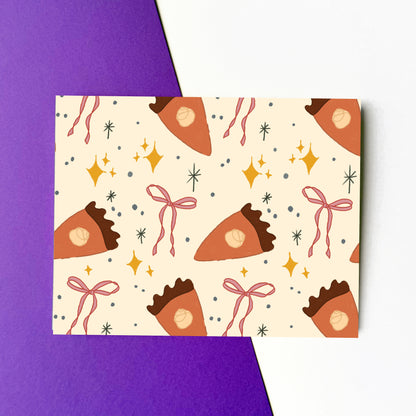 Pumpkin Pie Pattern Card