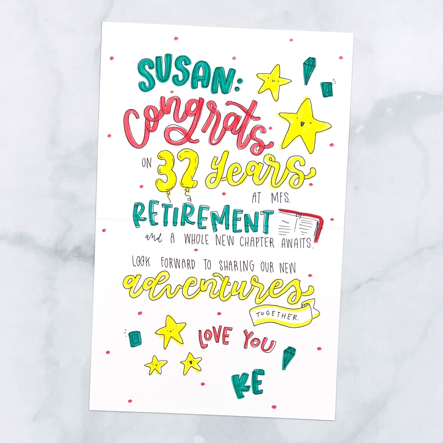 Custom Retirement Card