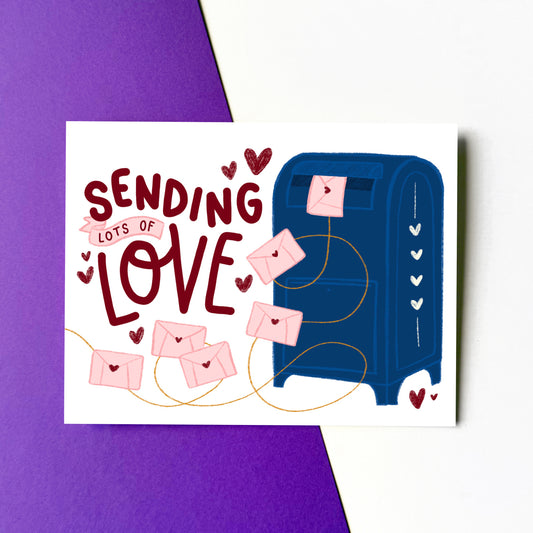 Sending Lots of Love Mailbox Card