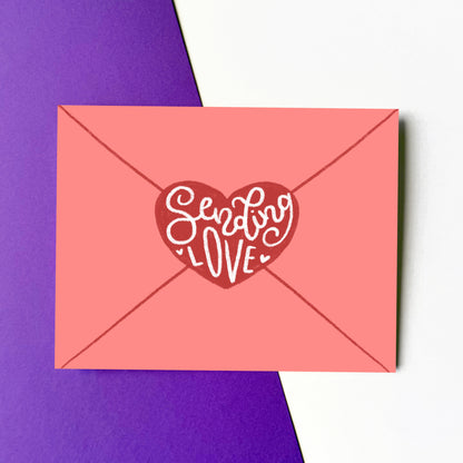 Sending Love Envelope Card