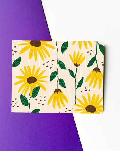 Sunflowers Pattern Card