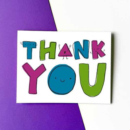 Thank You Faces Card