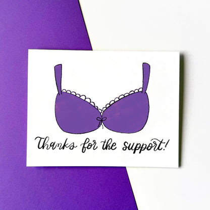 Thanks for the Support! Card