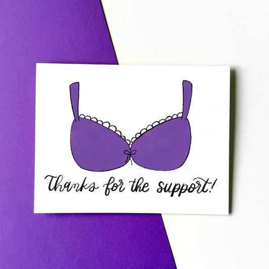 Thanks for the Support! Card