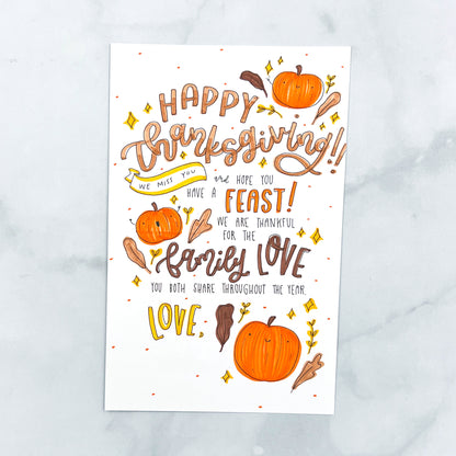 Pumpkin Pie Pattern Card